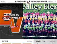 Tablet Screenshot of eastonvalleycsd.com